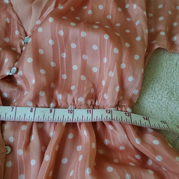 Shein button through polka dot dress size medium - Picture 4 of 13
